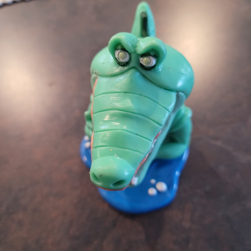 Green Crocodile Figurine